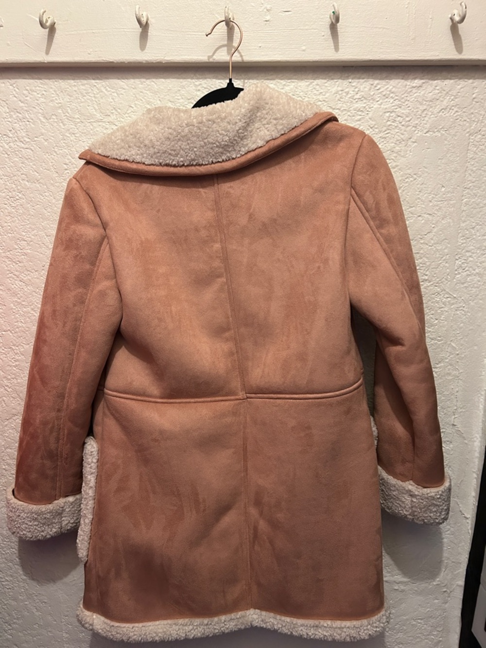 ASOS Women's Cream and Tan Teddy Jacket - Picture 7 of 7
